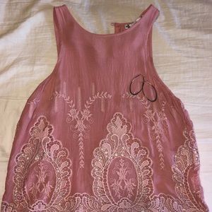 Lace Pink Tank